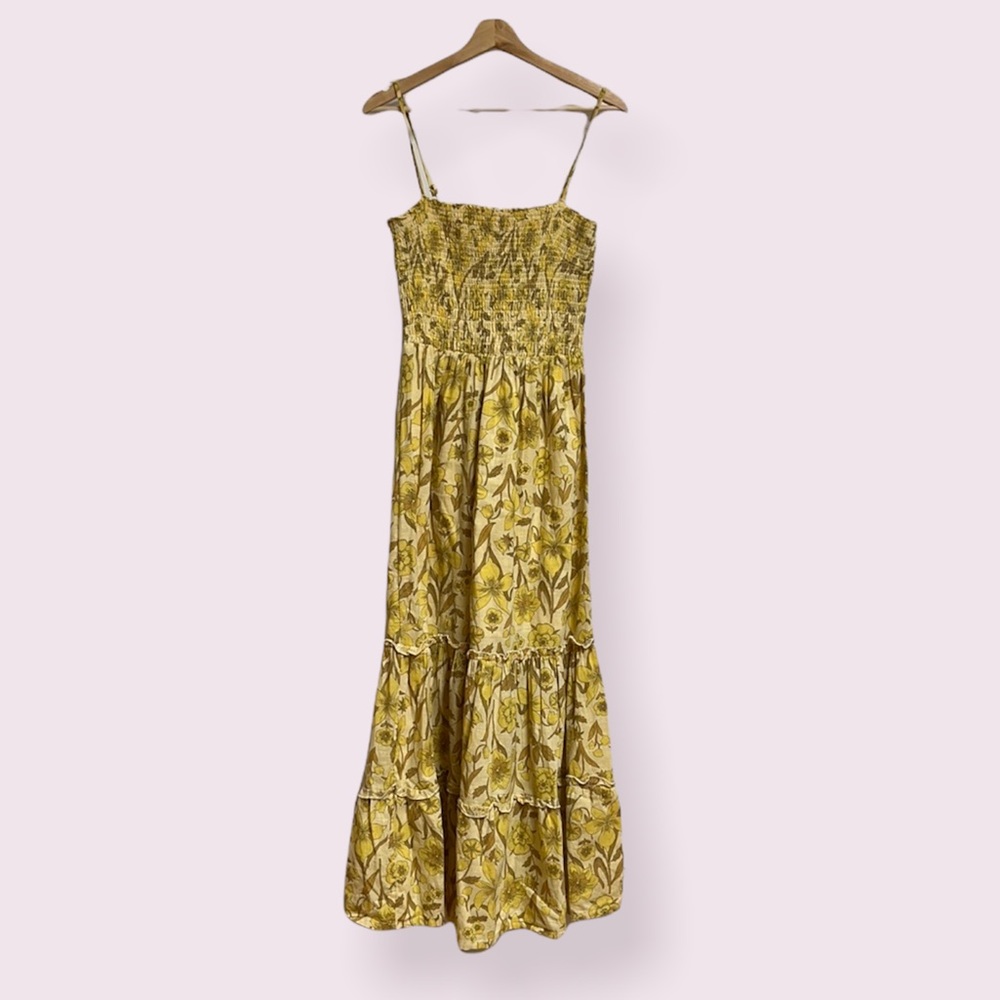 UO Yellow Floral Sun Dress